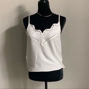 White V-Neck Camisole Top